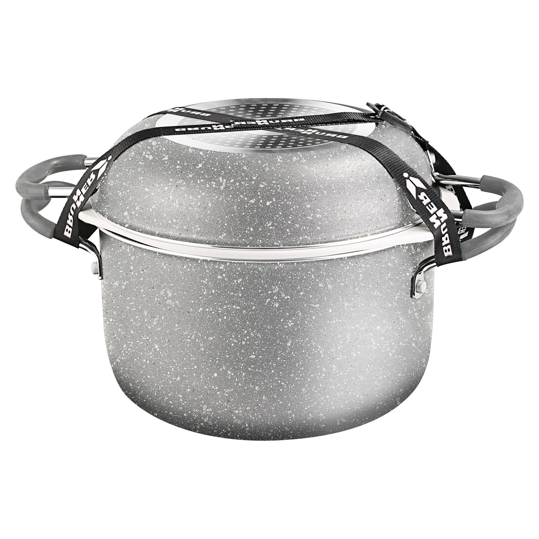 Brunner Gourmet Rock NG Batteria Pentole 9+1 24 cm Antiaderente