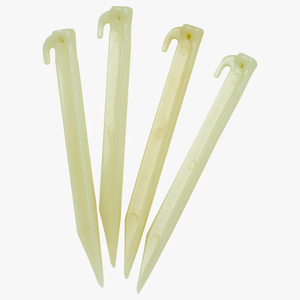 Highlander picchetti tenda fluorescenti notte 4 pezzi