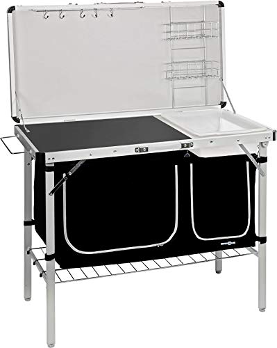 Brunner Drive In mobile cucina pieghevole nero con lavello