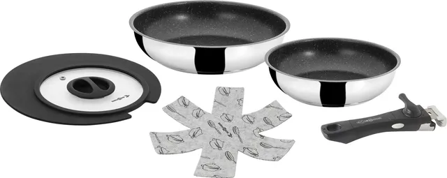 Brunner Academy Double Pan 22/20 set padelle inox per gas