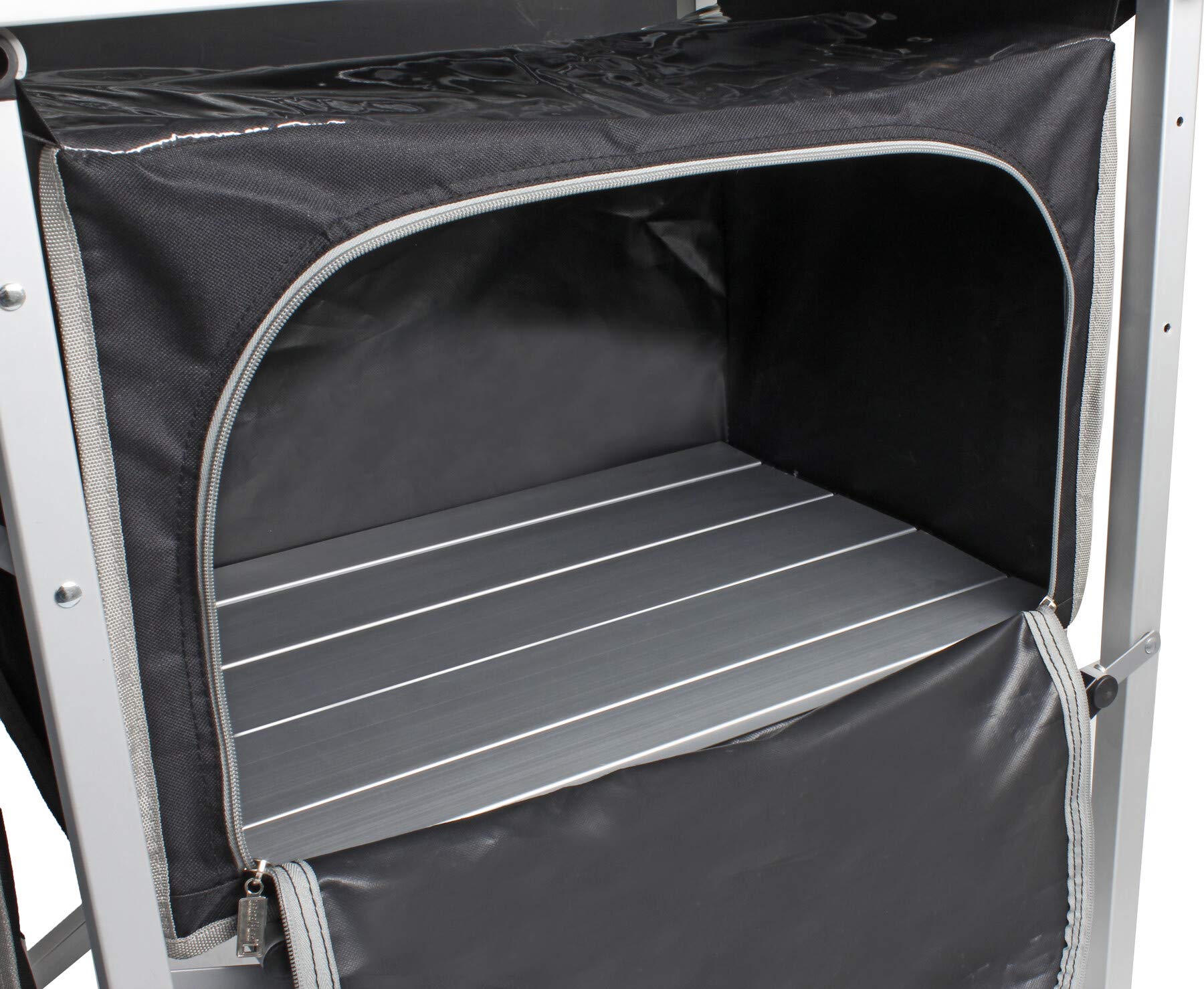 Brunner Snack Square mobile cucina campeggio nero pieghevole