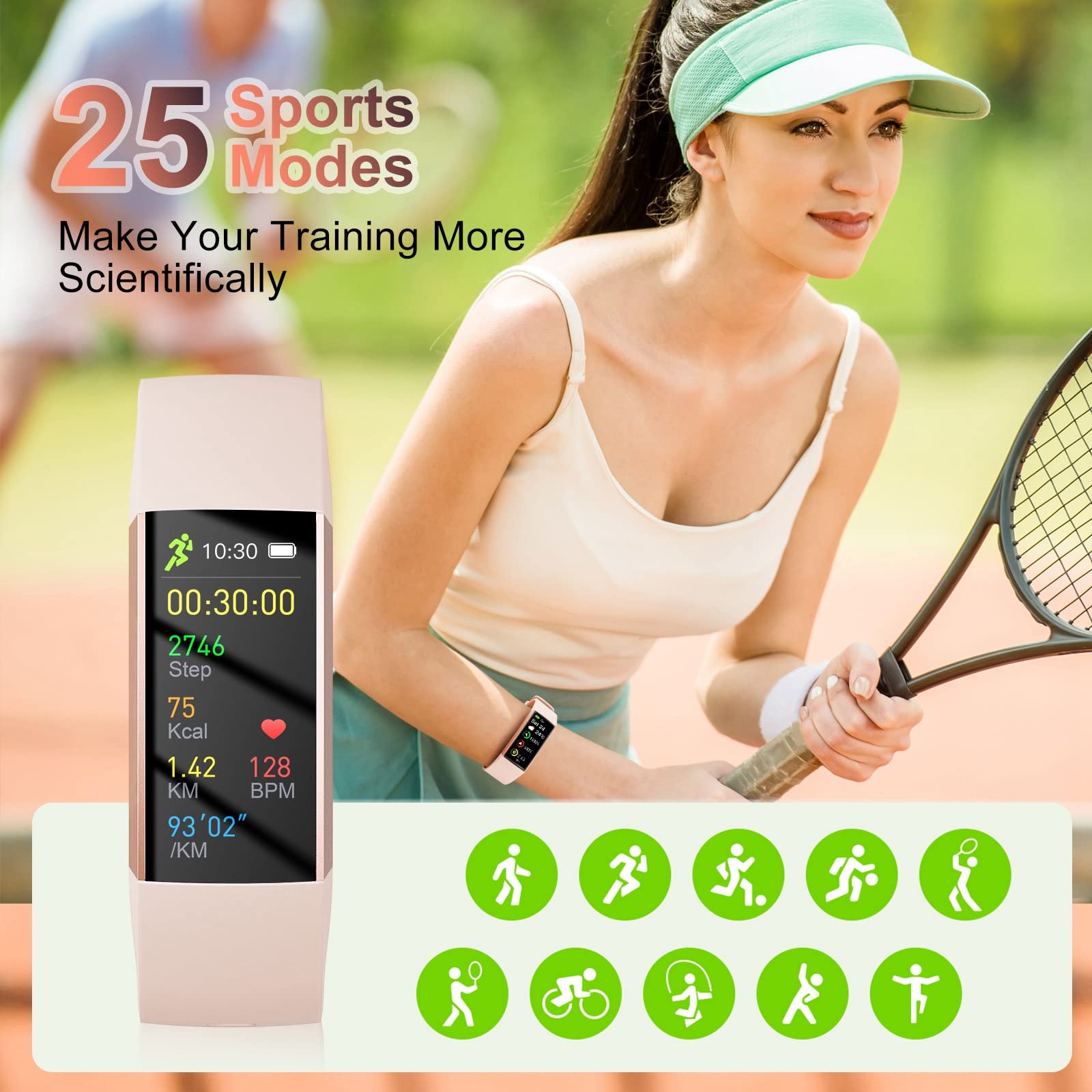 LAMA Activity Tracker smartwatch fitness AMOLED 25,6 g