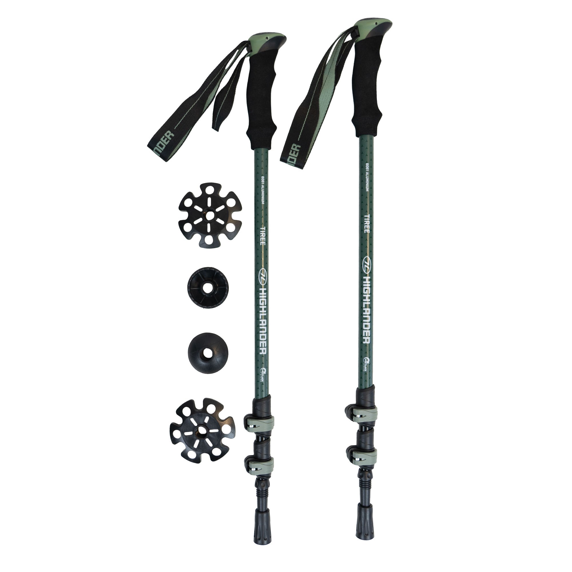 Highlander Survival Tiree Bastoncini Trekking Alluminio 2 Pezzi