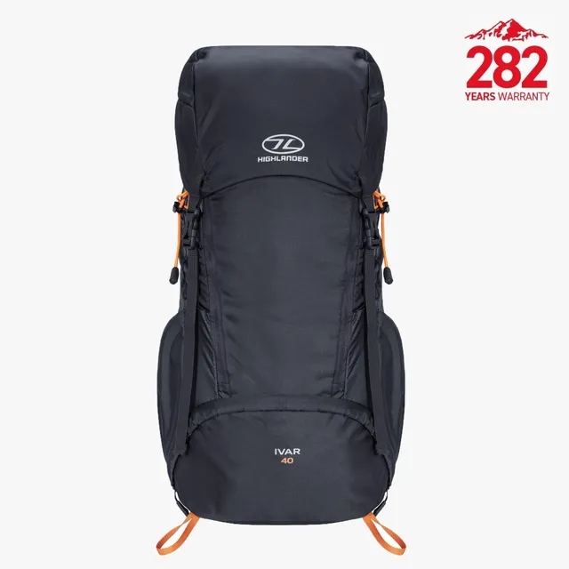 Highlander Ivar 40L zaino trekking leggero nero