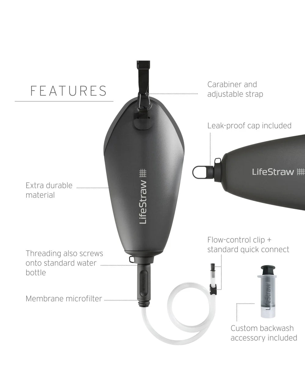 LifeStraw Peak Series filtro acqua a gravità 3L