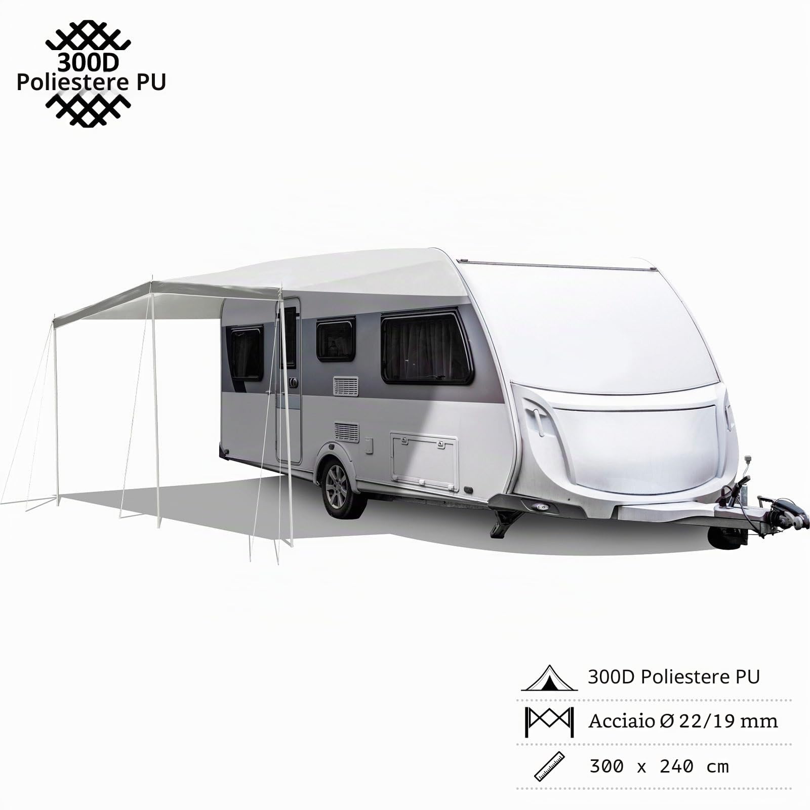 Brunner Ops Carashade 300x240 cm telo ombra caravan