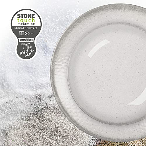 Brunner Tête-à-Tête Amadè set piatti campeggio 8 pezzi antiscivolo