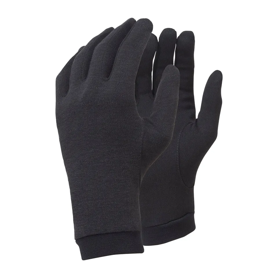 Trekmates Silk Liner sottoguanti neri in seta