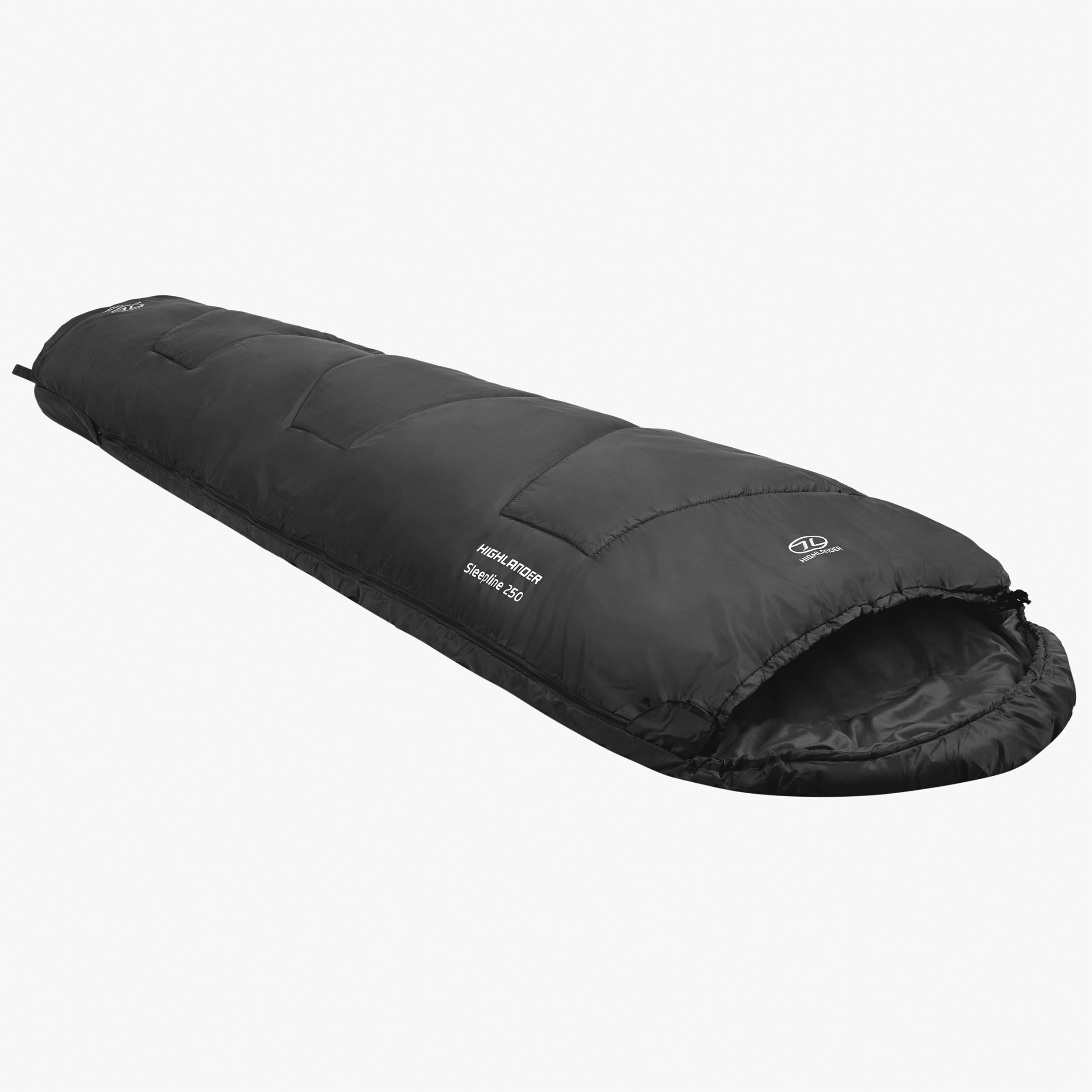 Highlander Sleepline 250 sacco a pelo mummia grigio 2 stagioni