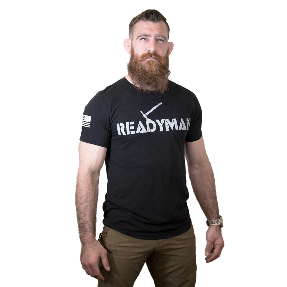 Readyman Tomahawk maglietta nera cotone M-XL