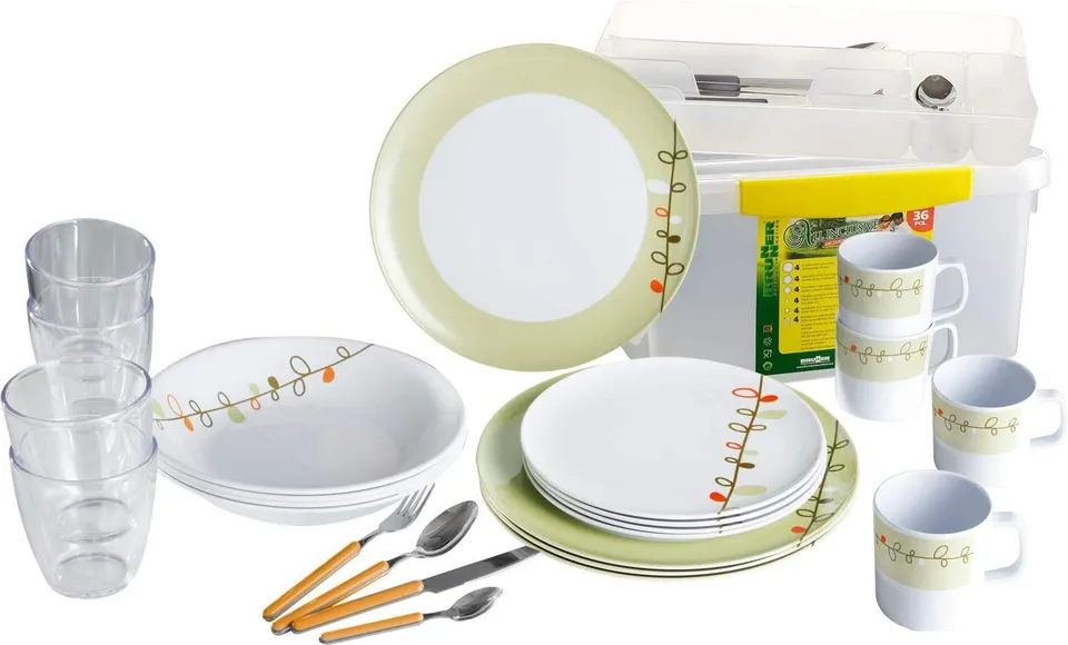 Brunner Esprit set stoviglie campeggio 36 pezzi 4 persone