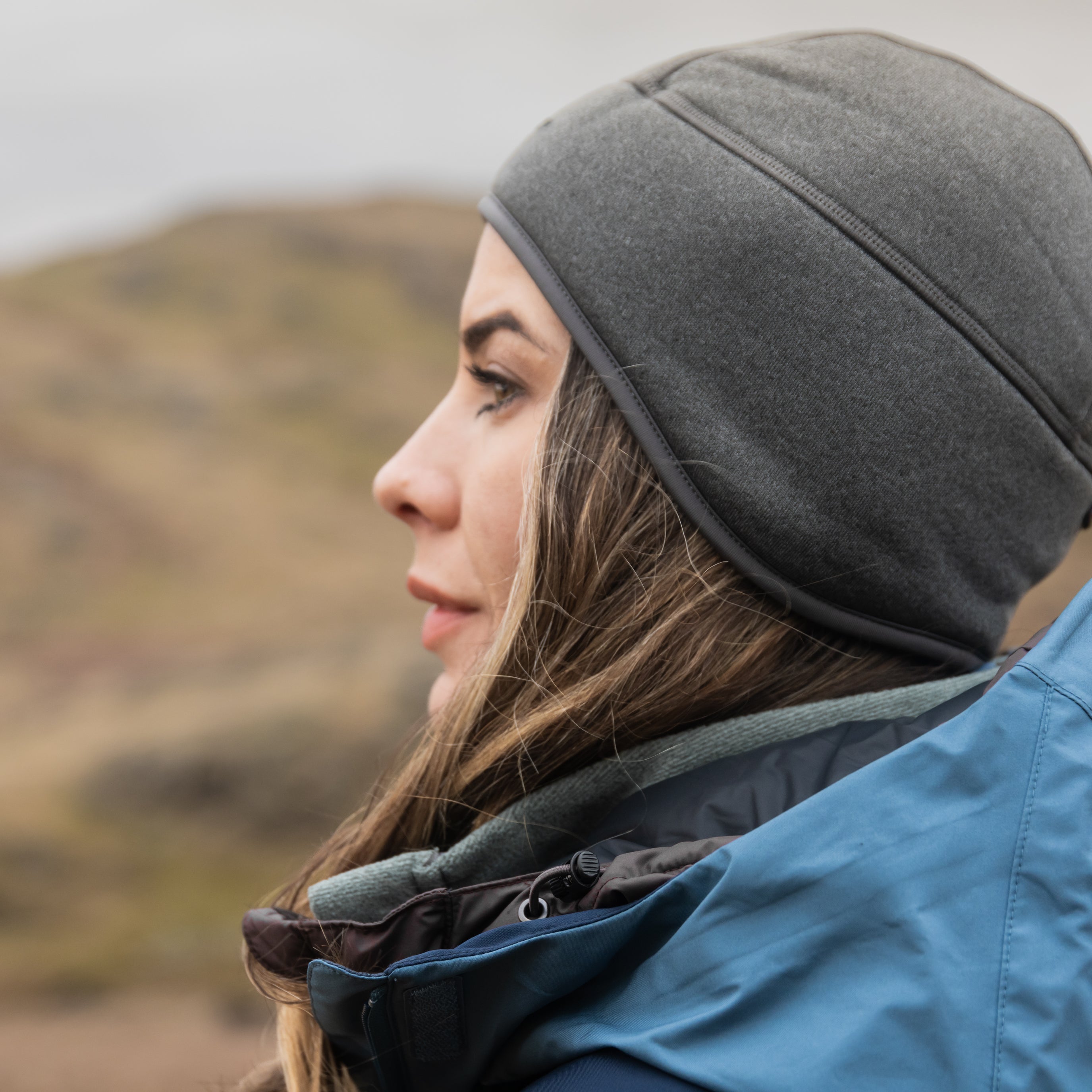 Trekmates Strath Beanie berretto pile grigio stretch