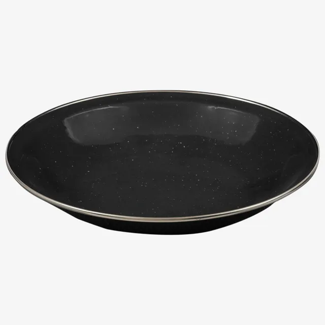 Highlander Deluxe Enamel piatto fondo smaltato vintage