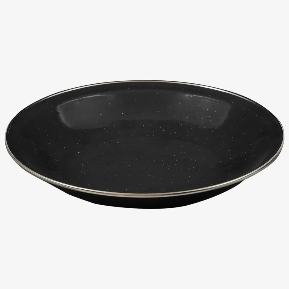 Highlander Deluxe Enamel piatto fondo smaltato vintage