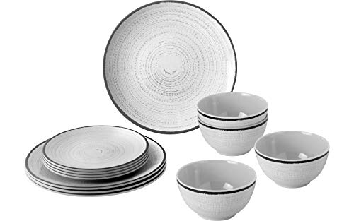 Brunner Midday Tivoli set piatti 12 pezzi melamina antiscivolo