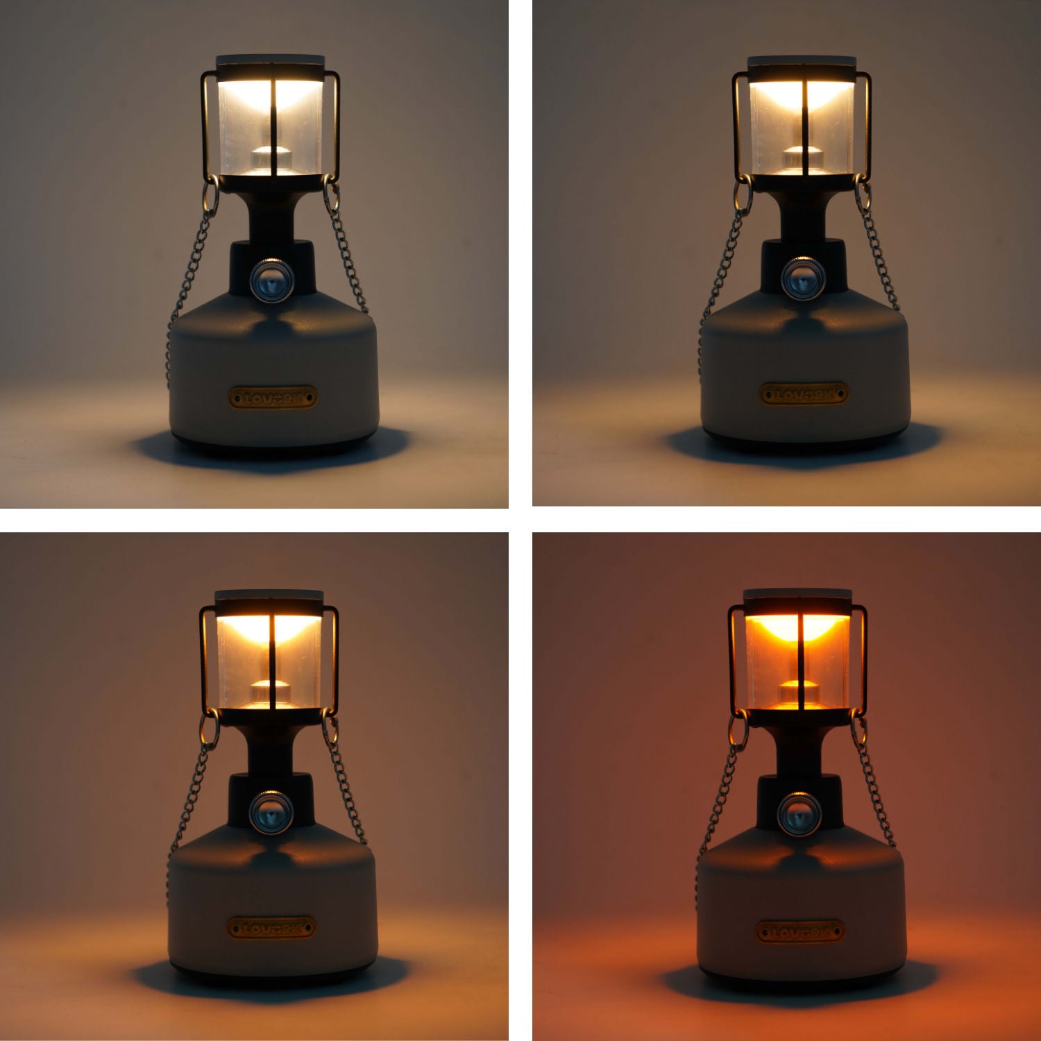 Lovork Mistral lanterna LED nera 50 ore soffio
