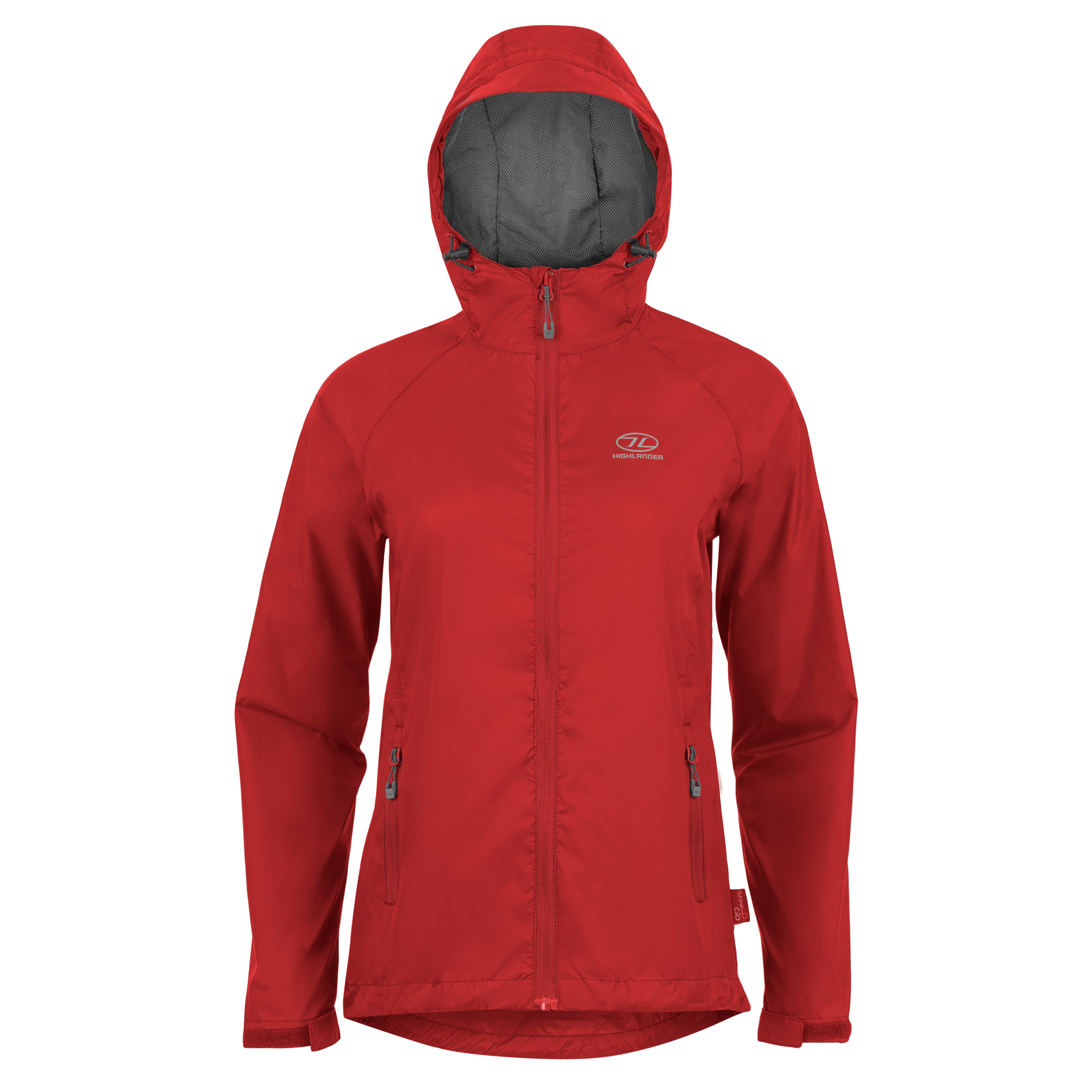 Highlander Survival Stow & Go giacca donna antipioggia packable
