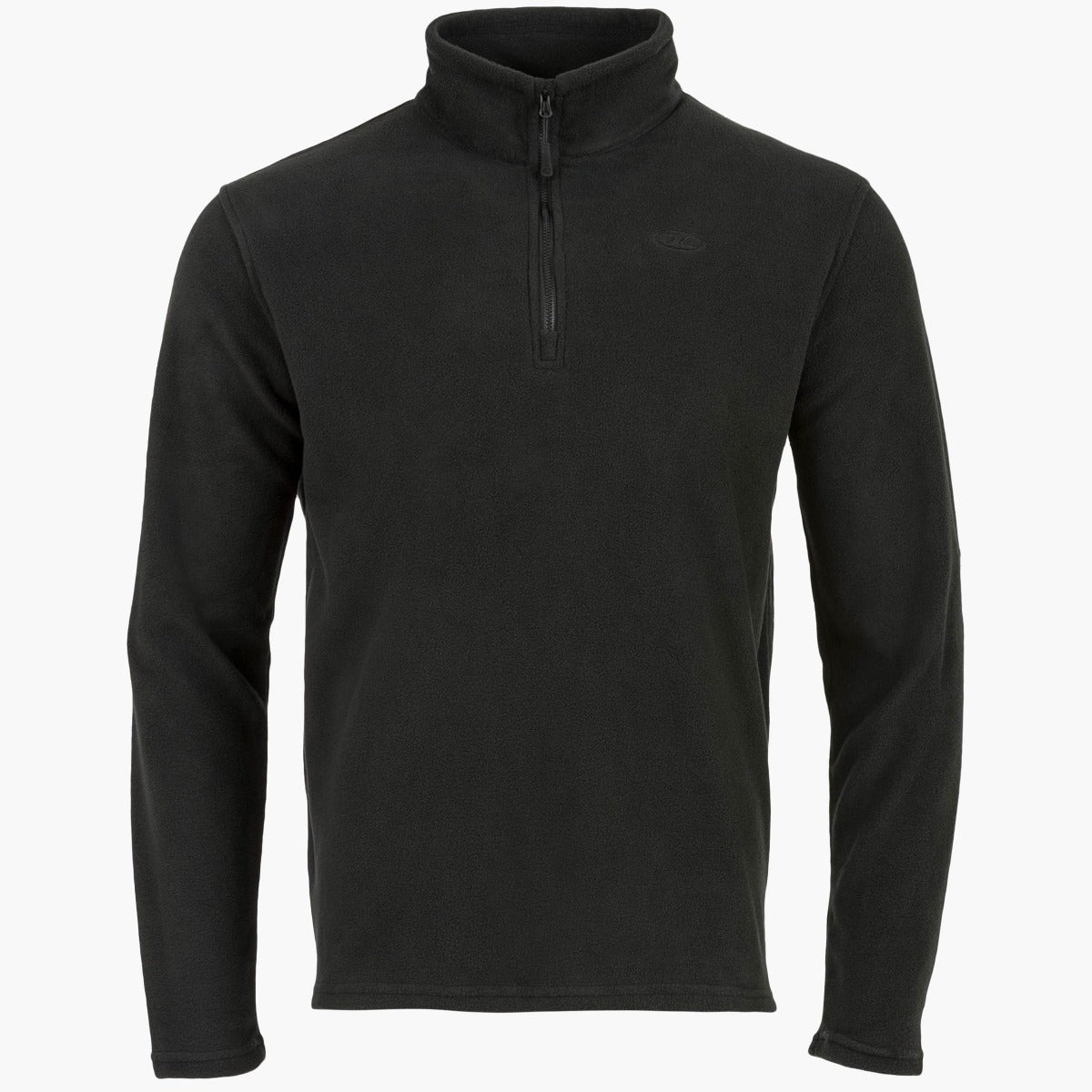 Highlander Ember pile uomo mezza zip nero L