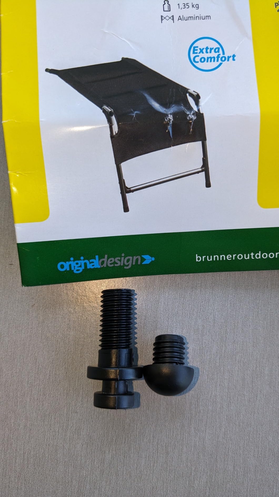Brunner Aravel Limbo 3D poggiapiedi campeggio grigio