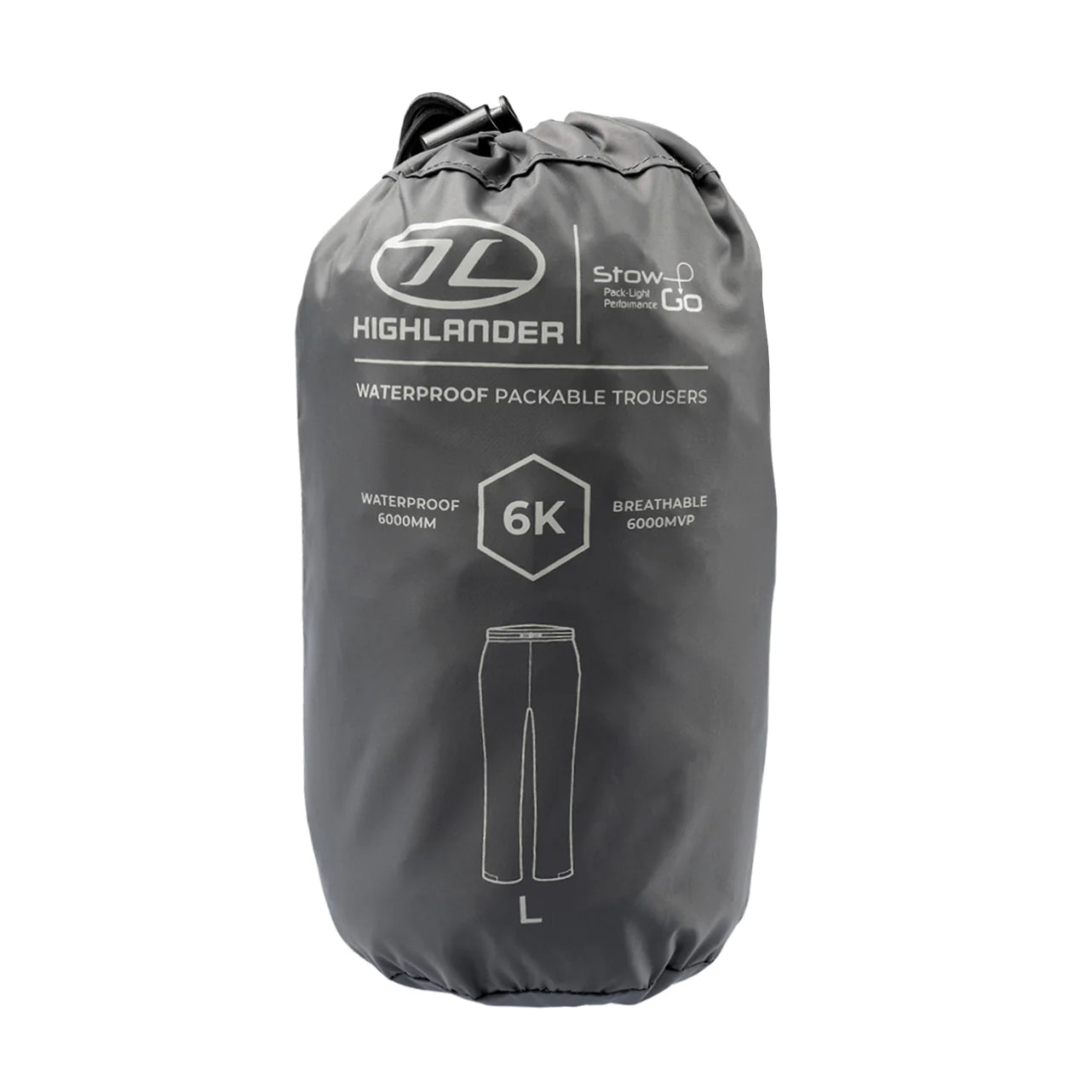 Highlander Stow & Go pantaloni antipioggia charcoal