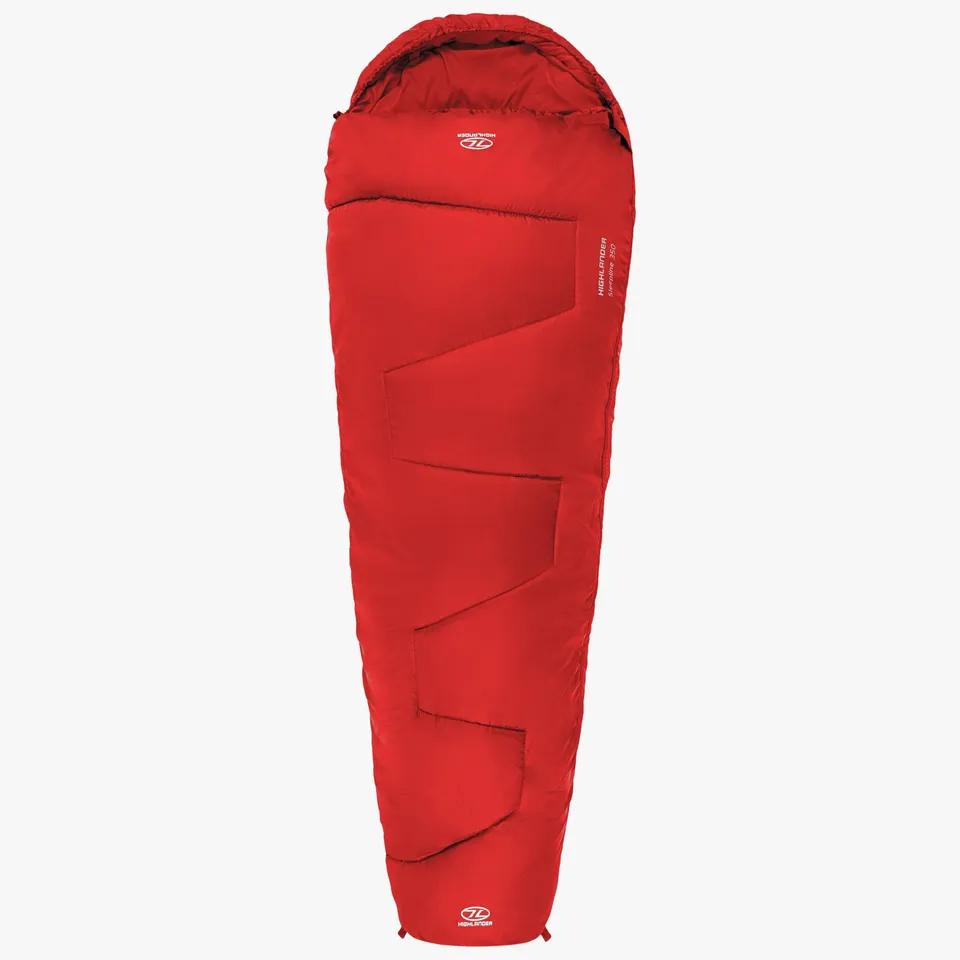 Highlander Sleepline 350 sacco a pelo mummia blu 2-3 stagioni