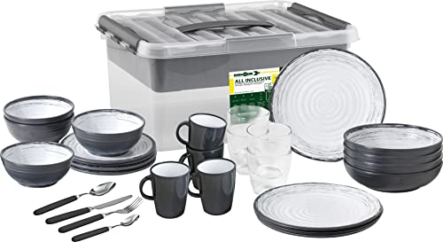 Brunner All Inclusive VIP set stoviglie melamina 40 pezzi Granada