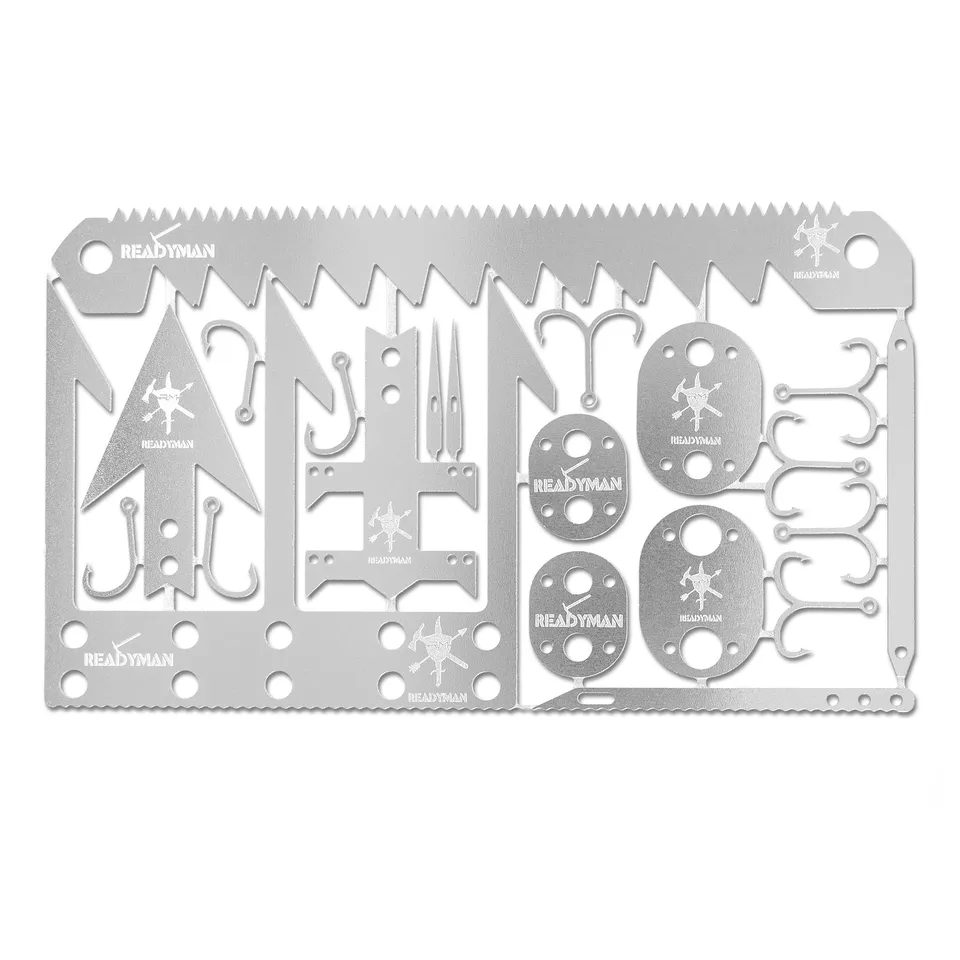 Readyman Wilderness Survival Card 2.0 carta sopravvivenza acciaio
