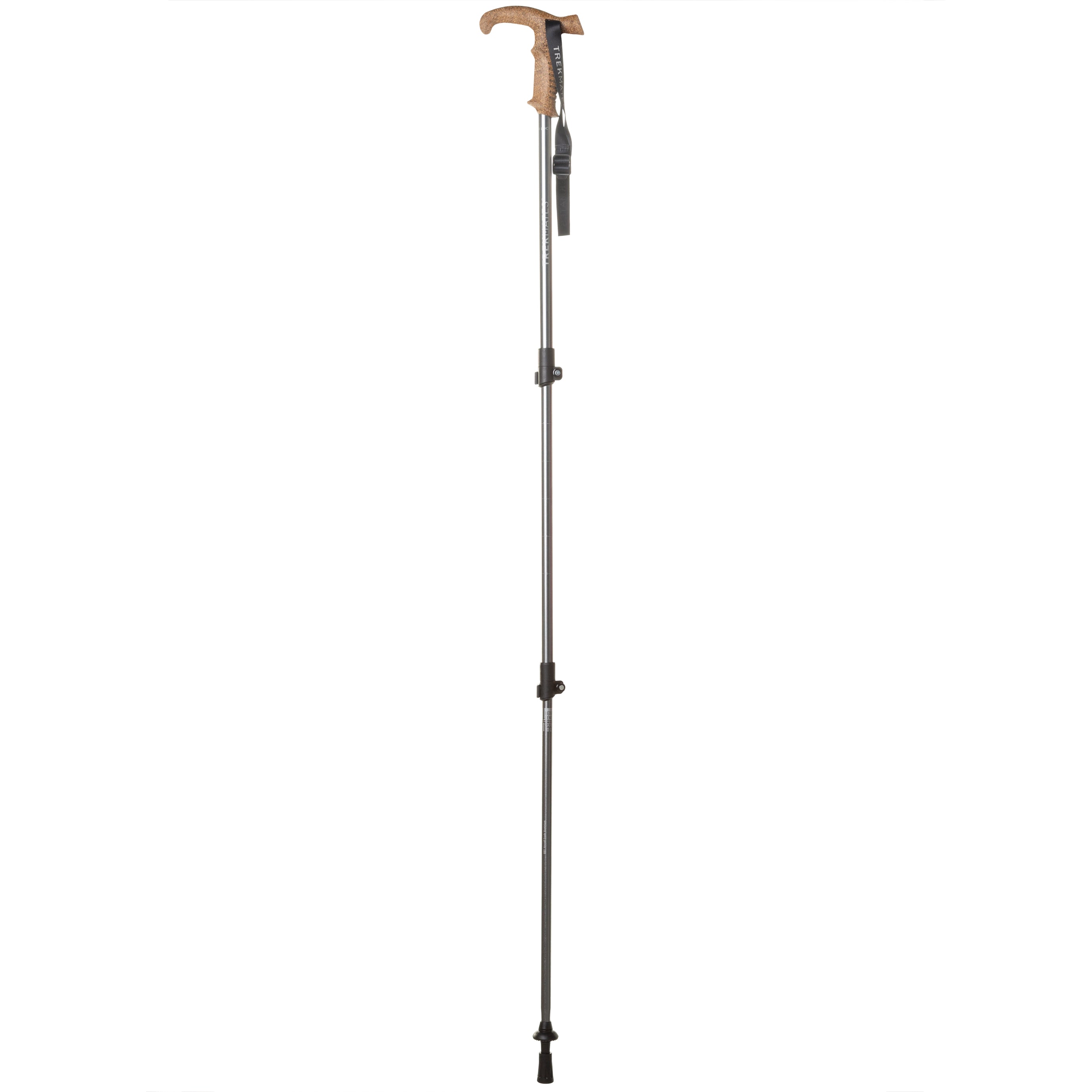 Trekmates Wanderer Lock bastoncino trekking Asphalt 140 cm singolo