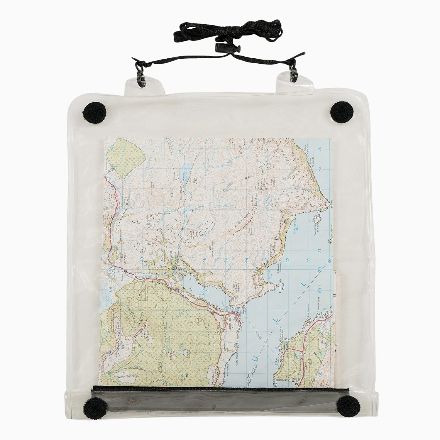 Highlander Survival Roamer Portacarte Trasparente con cordino