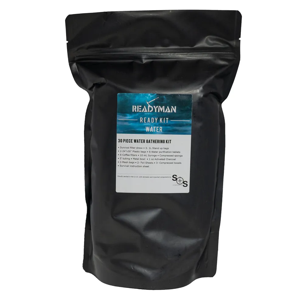 Readyman Ready Water Gathering Kit sopravvivenza 16 pezzi