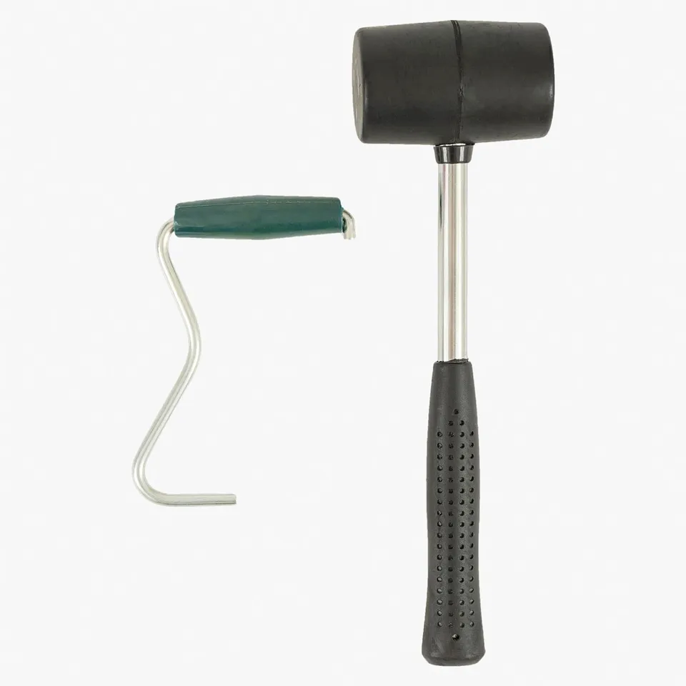 Highlander Survival mazzuola gomma tenda con estrattore picchetti