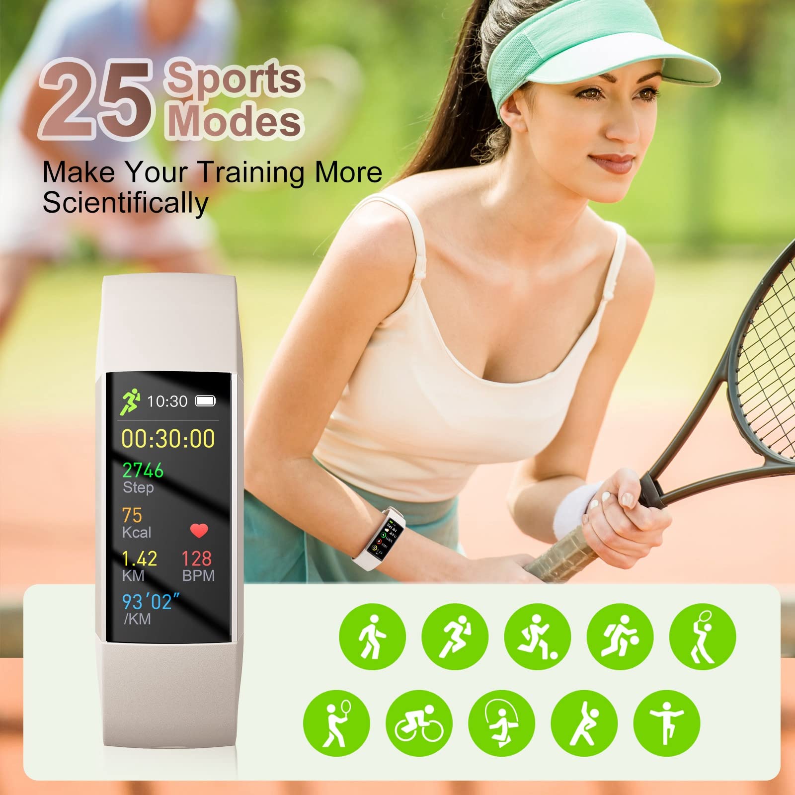 LAMA Activity Tracker smartwatch fitness AMOLED 25,6 g