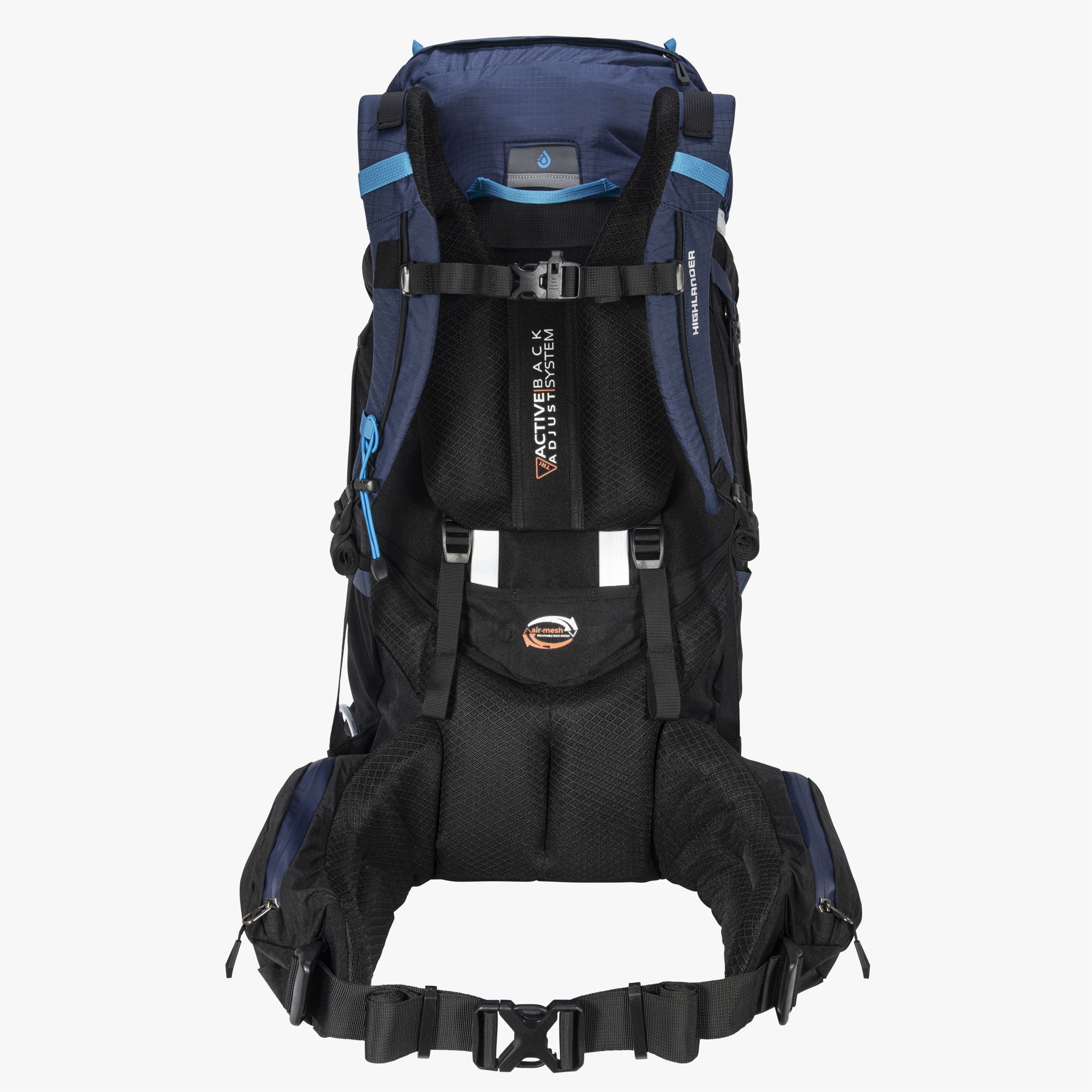 Highlander Novar zaino trekking 60+5L blu navy