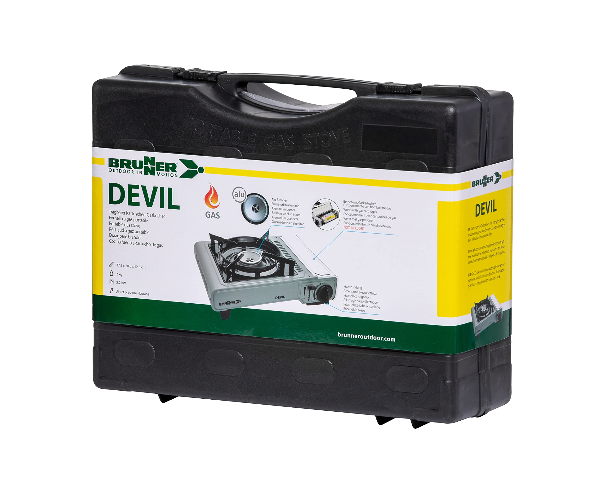Brunner Devil fornello gas piezo 2,5 kW valigetta