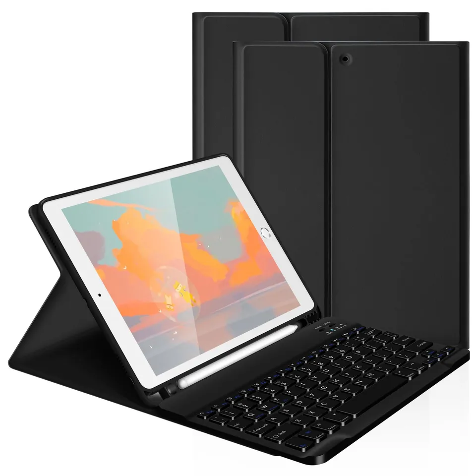 LAMA custodia tastiera iPad 9,7" bluetooth rimovibile nera