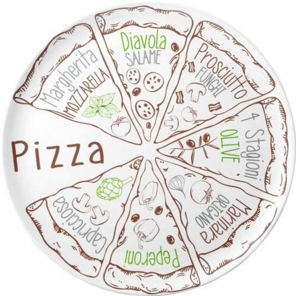 Brunner piatti pizza melamina 37,5 cm 2 pezzi