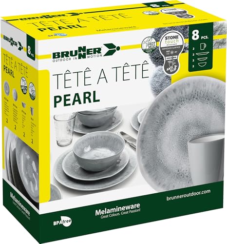 Brunner Pearl 0830143N.C5X set stoviglie 8 pezzi antiscivolo