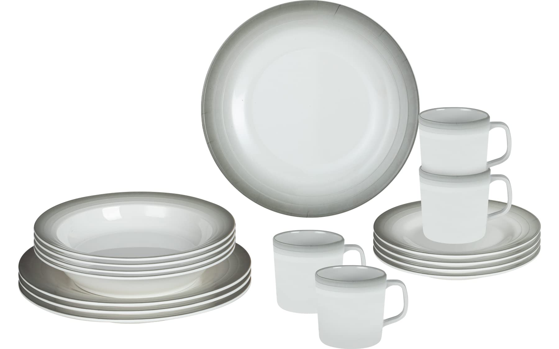 Brunner Astralys 0830160N.C5S set piatti melamina 16 pz