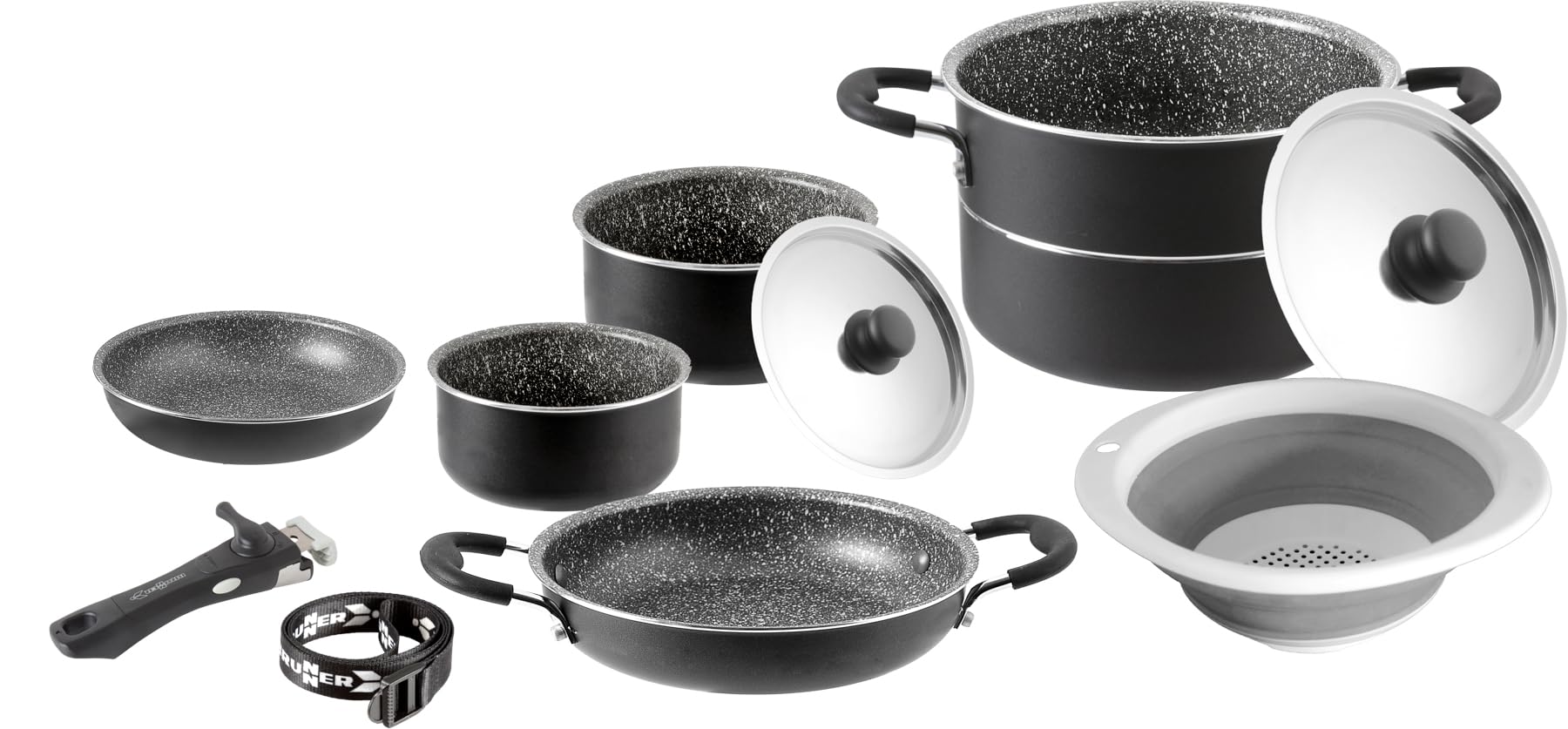 Brunner Pirate set pentole 6+1 alluminio Ø18 cm antiaderente