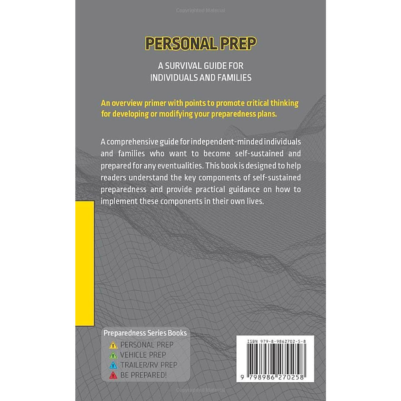 Erik Lawrence Personal Prep libro sopravvivenza famiglie