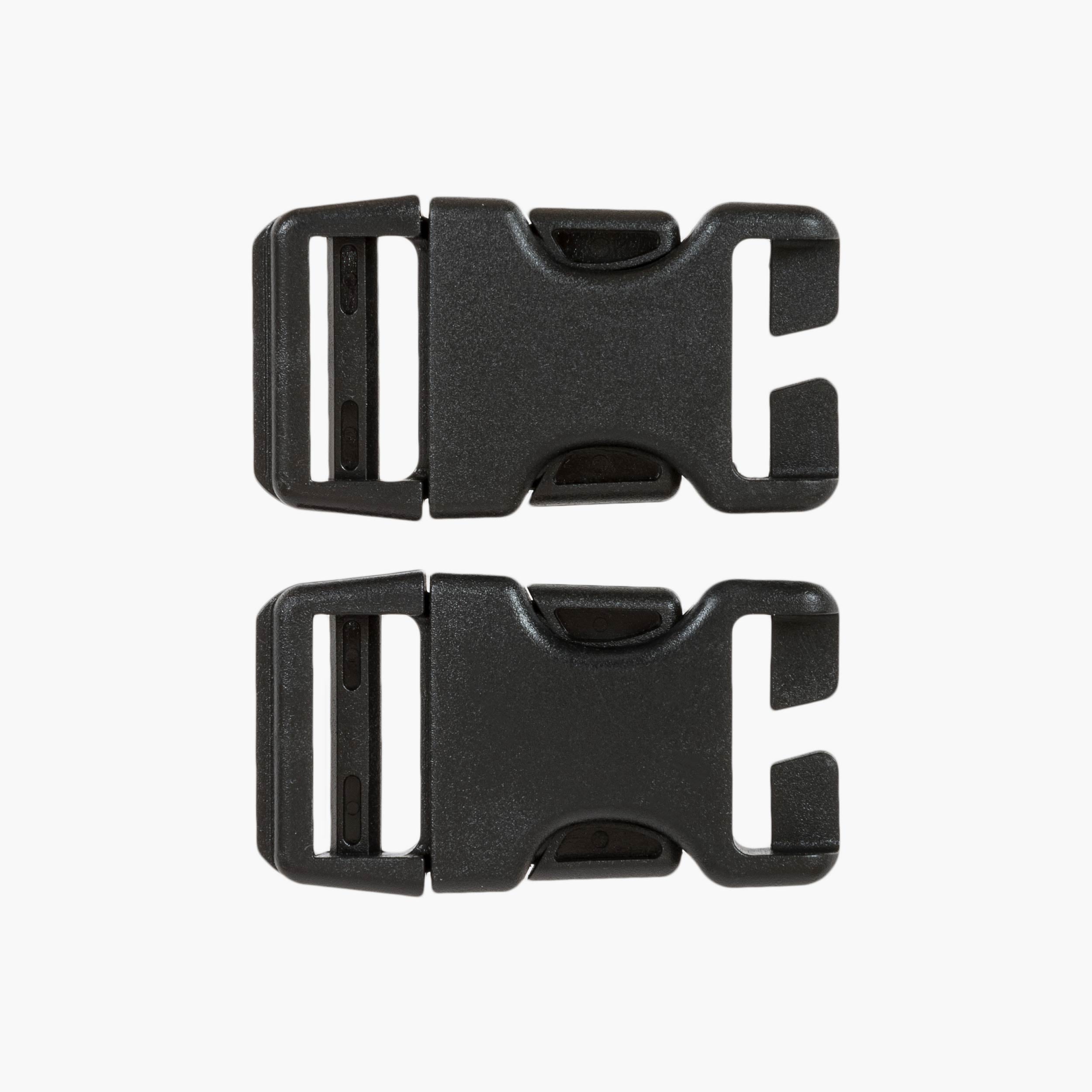 Highlander QR Buckle fibbia zaino 25 mm nera ABS
