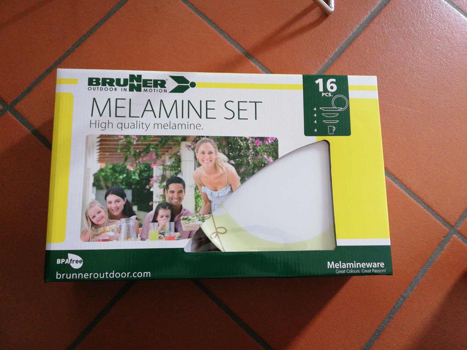 Brunner Esprit Set Stoviglie Melamina 16 Pezzi infrangibile