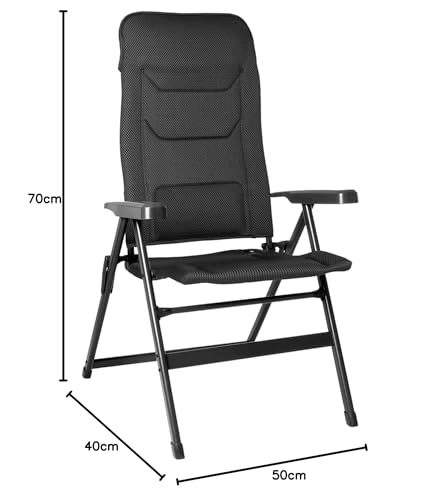 Brunner Aravel Vitachic L sedia da campeggio antracite reclinabile