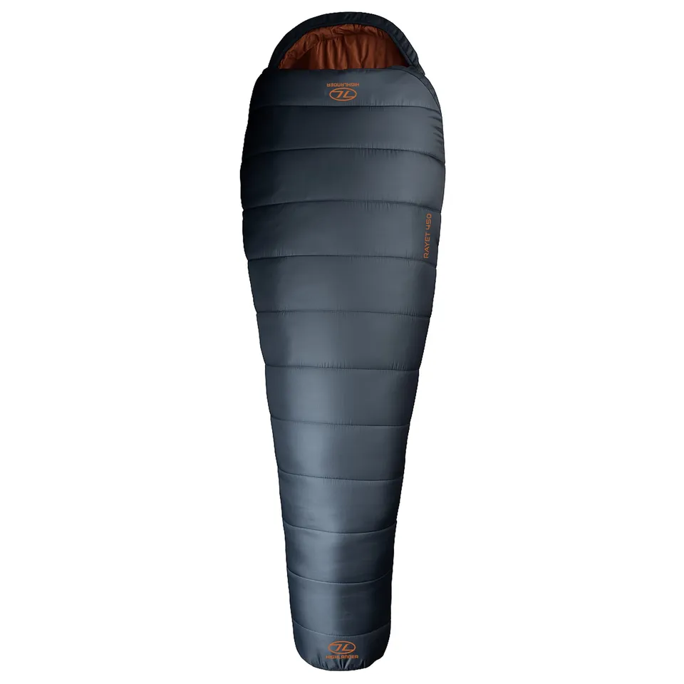 Highlander Rayet 450 sacco a pelo mummia grigio scuro 3-4 stagioni