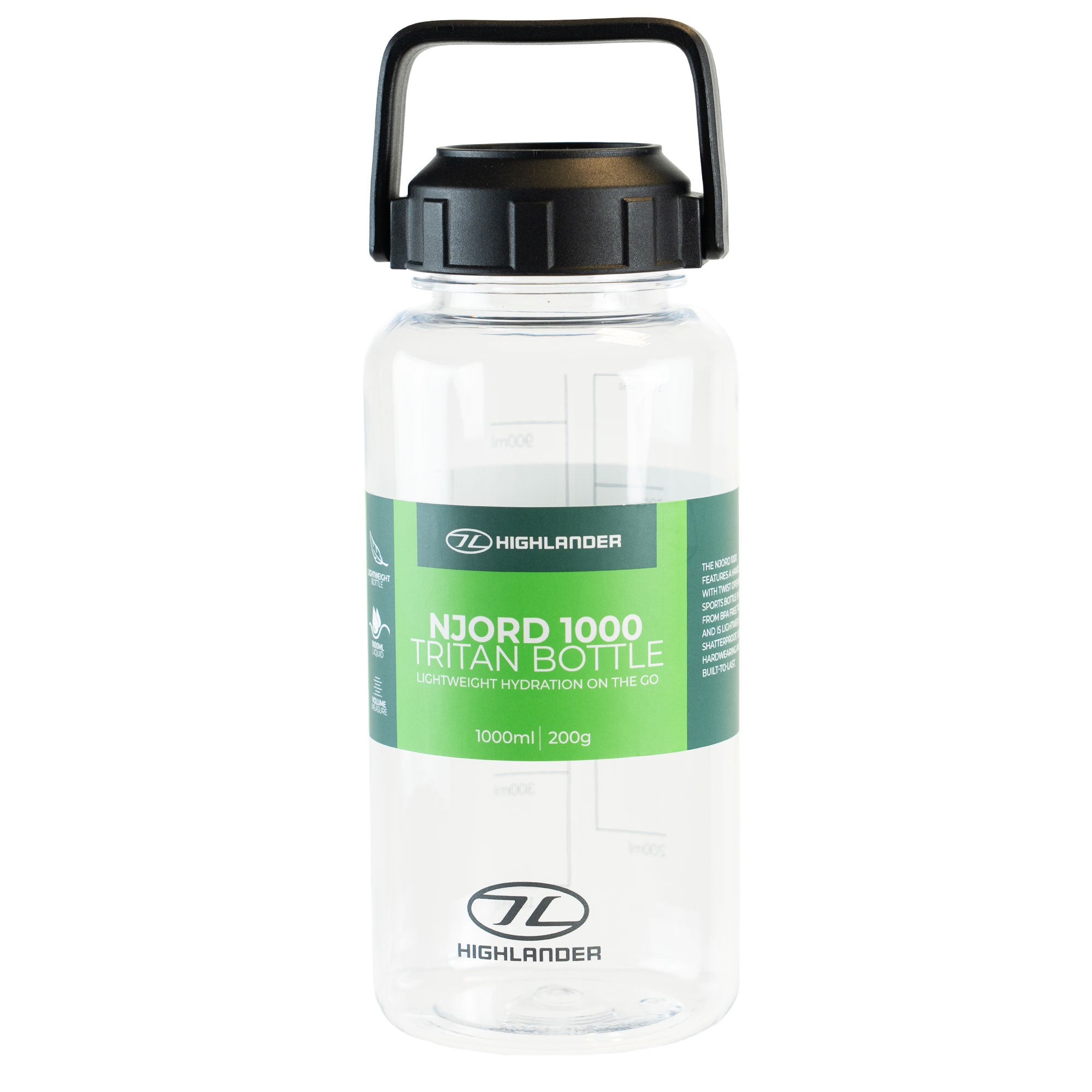 Highlander Njord 1000 Borraccia Tritan 1L senza BPA leggera