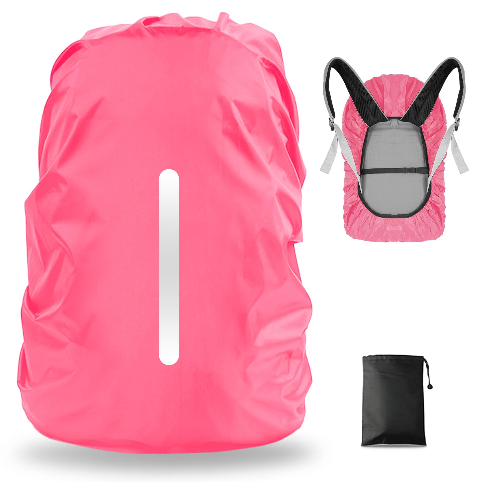 LAMA Coprizaino Antipioggia L 41-55L Nero Blu nylon