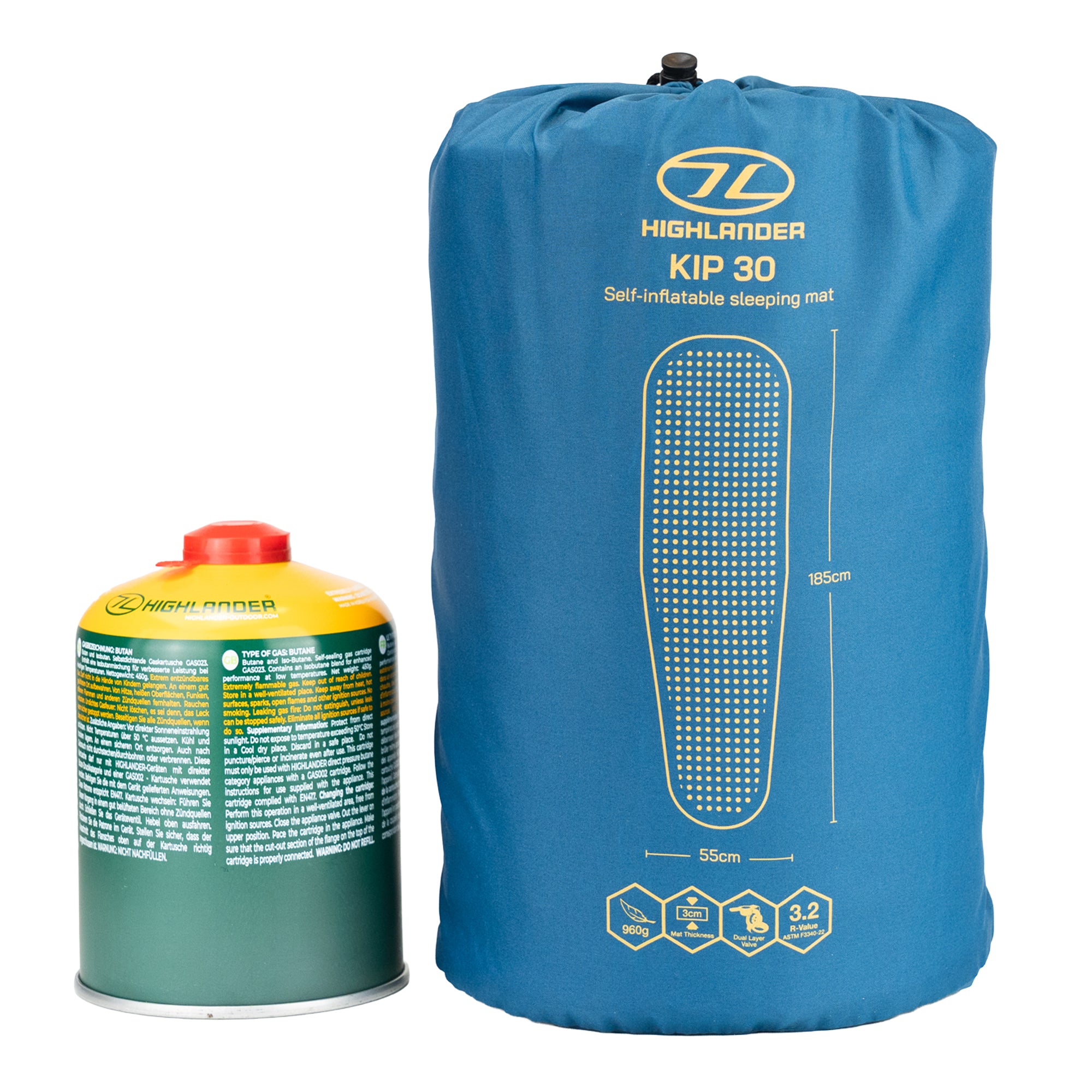 Highlander Kip Mat materassino autogonfiante olive 198 cm
