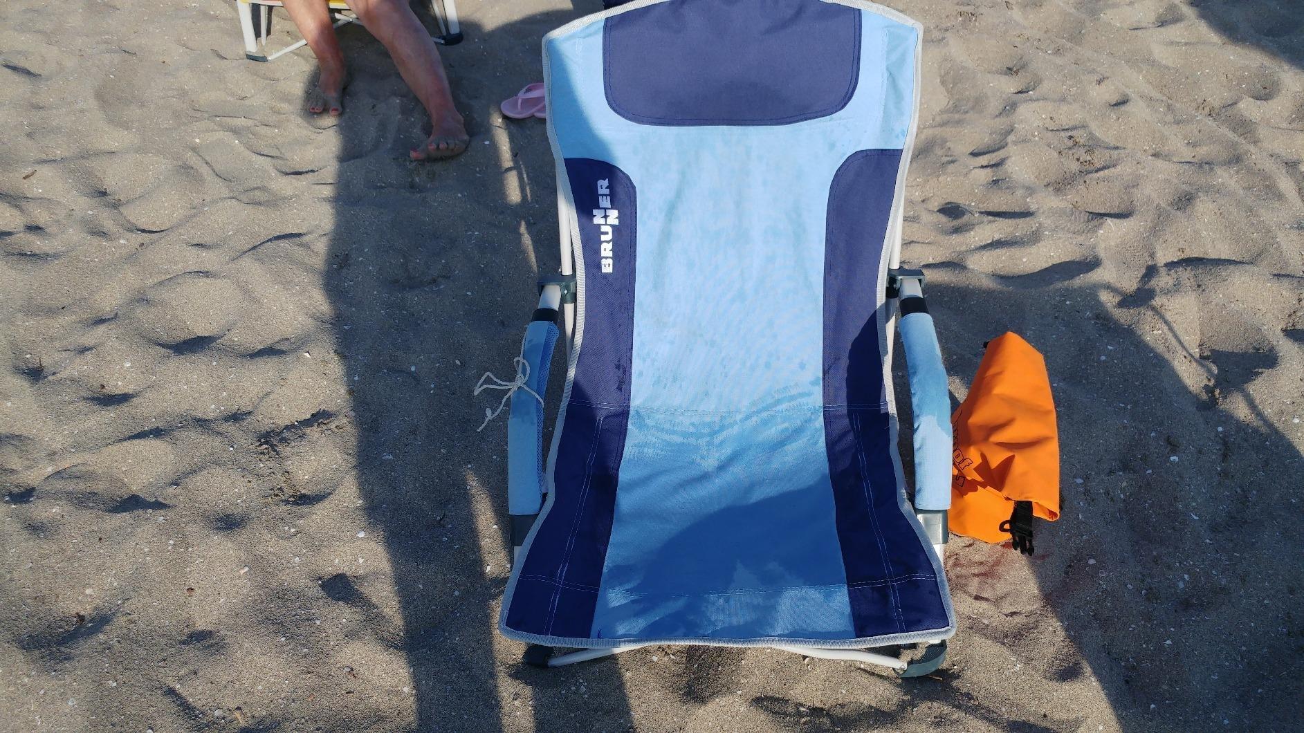 Brunner Bula sedia spiaggina blu azzurro portata 102 kg