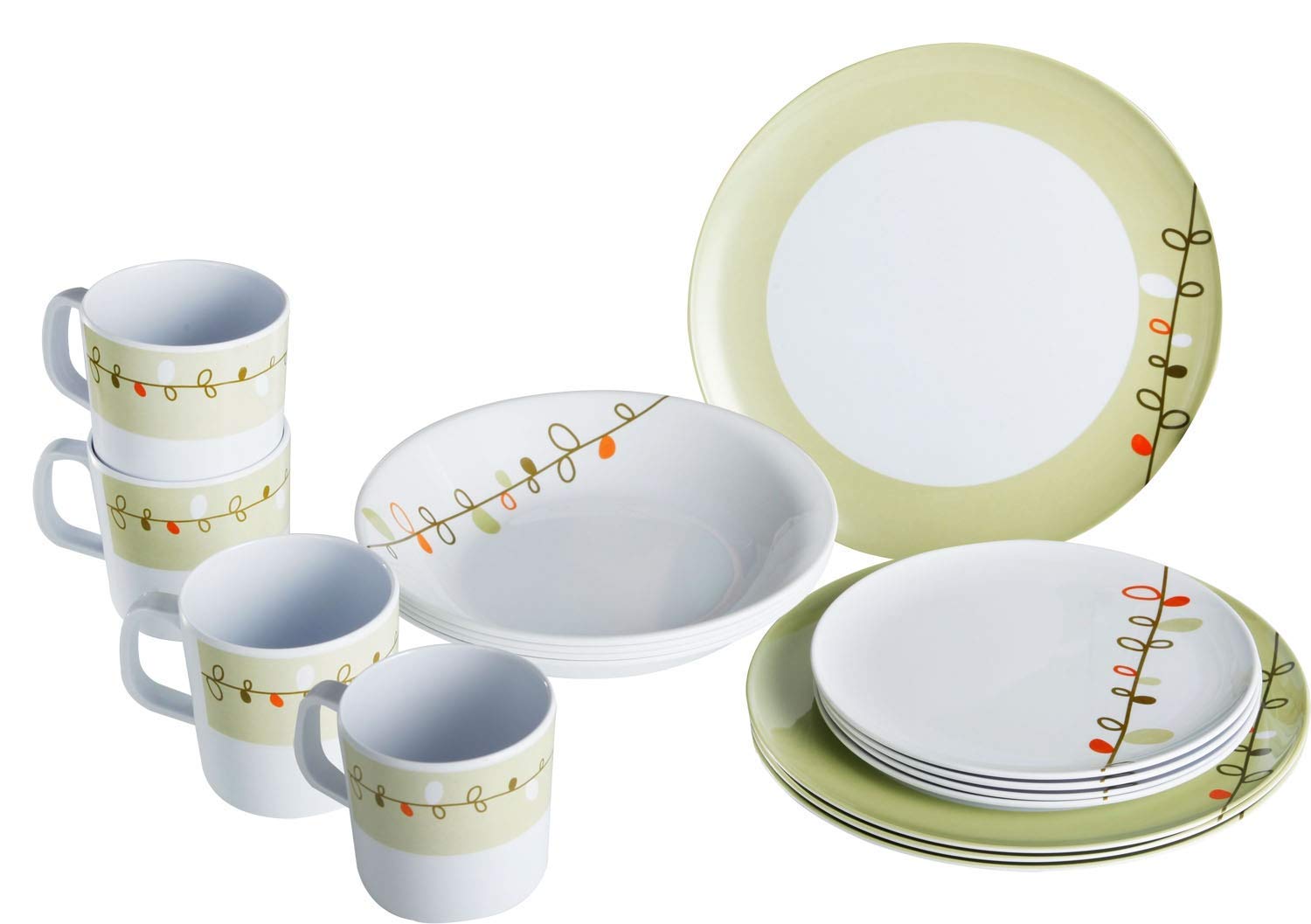 Brunner Esprit Set Stoviglie Melamina 16 Pezzi infrangibile