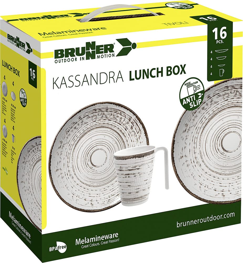 Brunner Kassandra Lunch Box set stoviglie 16 pezzi antiscivolo